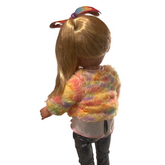 My Life As 18" Doll Girls Rainbow Outfit Glitter Jeans Pink Shoes JoJo Siwa - Picture 3 of 8